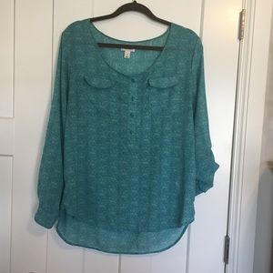Turquoise Blouse